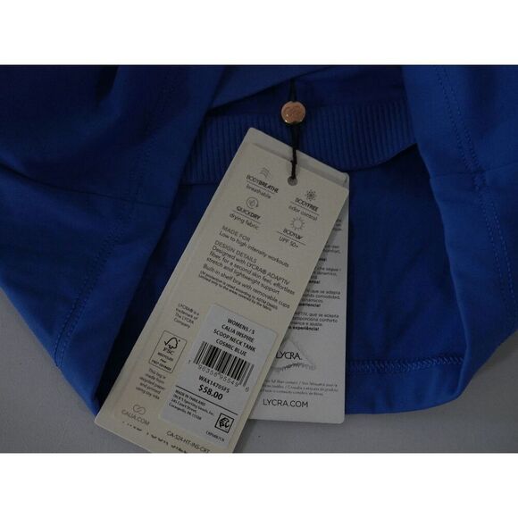 CALIA Women's Inspire Scoop Neck Tank Top Cosmic Blue S - Picture 4 of 7